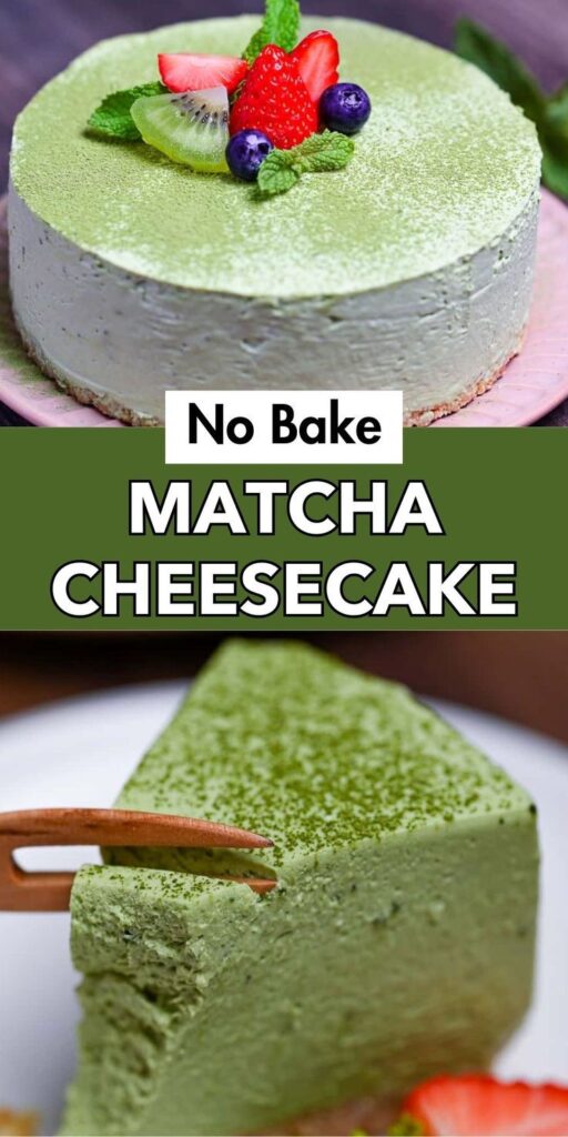 Easy No-Bake Matcha Cheesecake Recipe