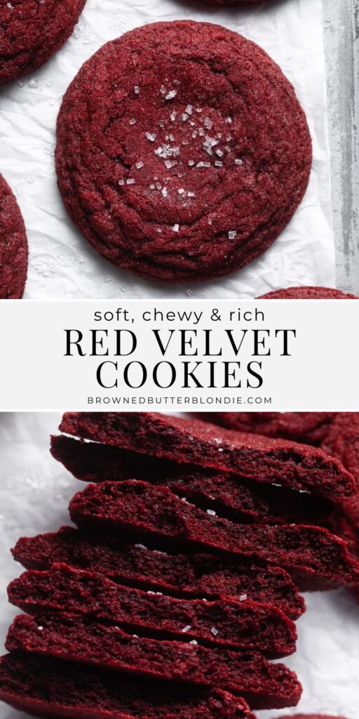 Fudgy Red Velvet Cookies - Browned Butter Blondie