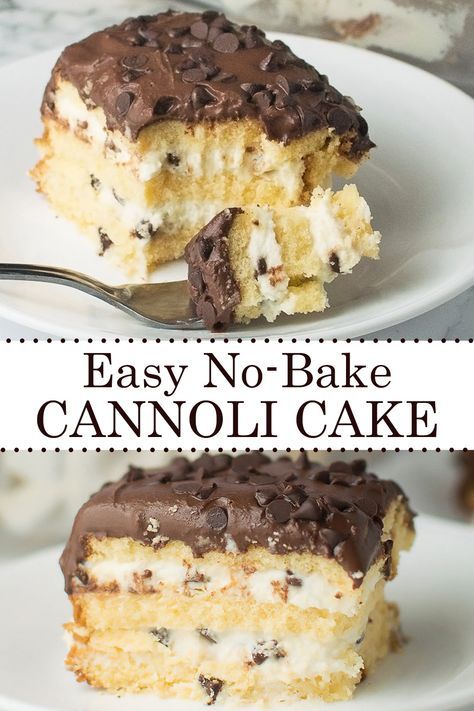 Easy Cannoli Cakern