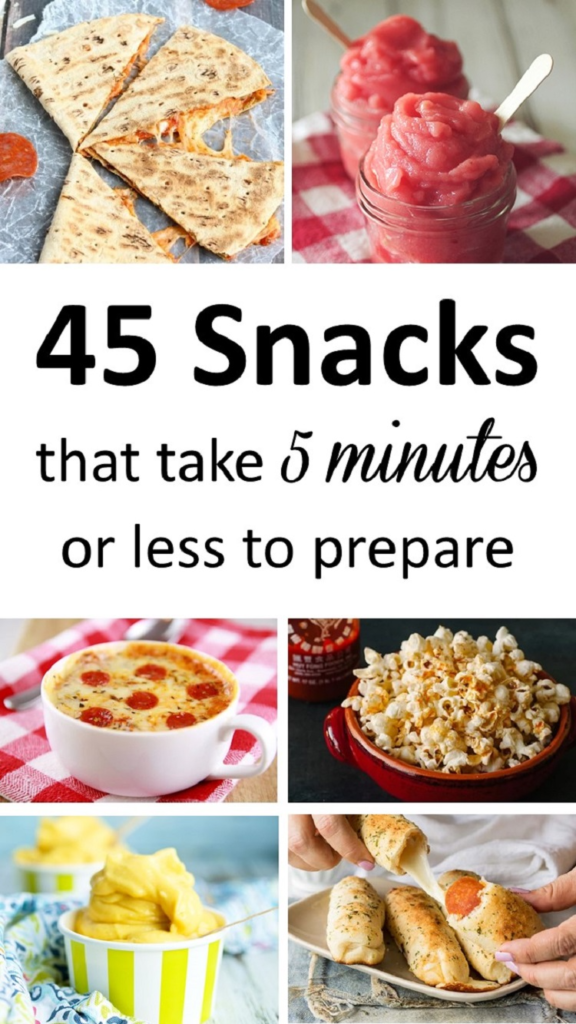 5-Minute Snacks Recipes