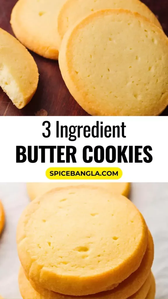 Easy 3-ingredient Butter Cookies Recipe