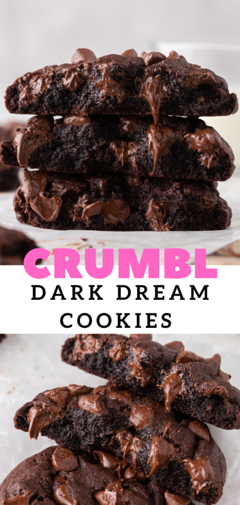 Crumbl Dark Dream Cookies | Chocolate Chocolate chip Cookies