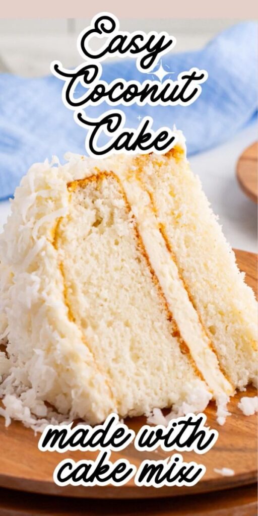 Easy Coconut Cake with Cake Mix