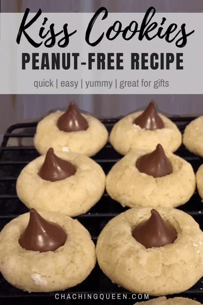 Kiss Cookies Recipe (without Peanut Butter) - Nut-Free Quick, Easy Dessert - Cha Ching Queen | Healt