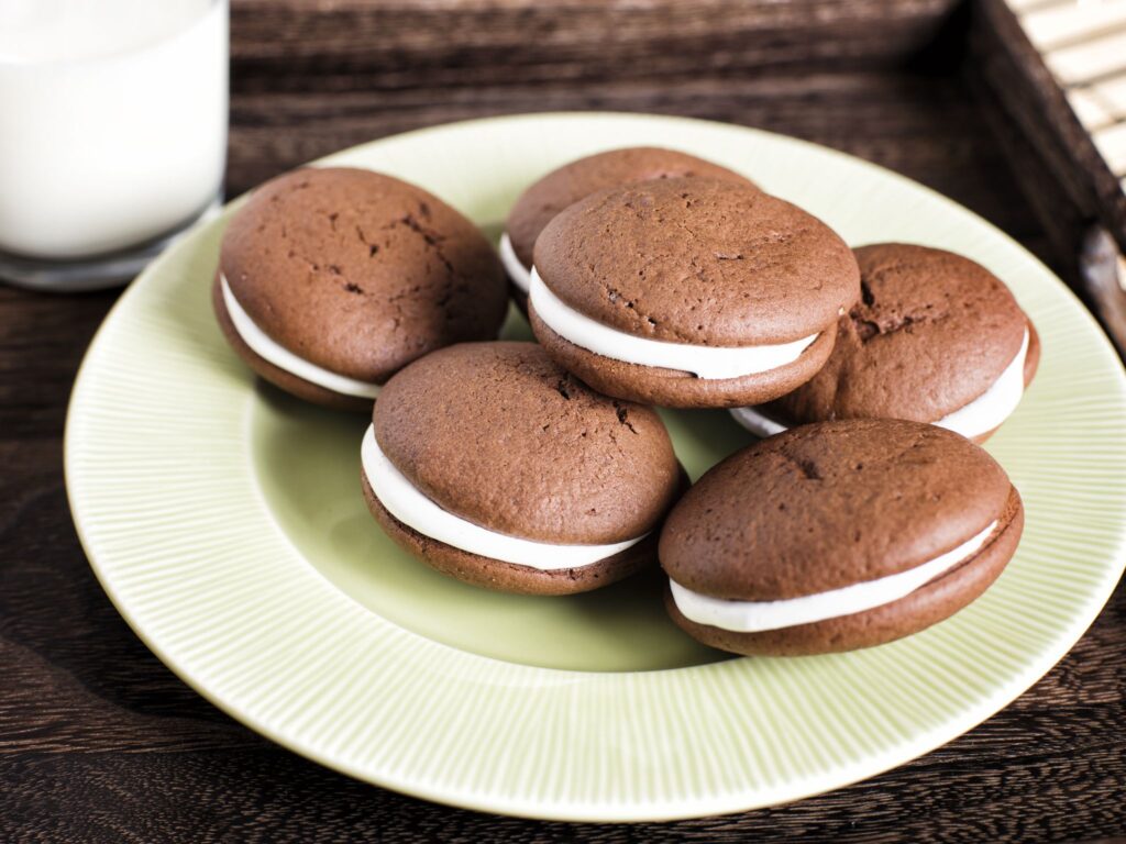 Whoopies chocolat - vanille