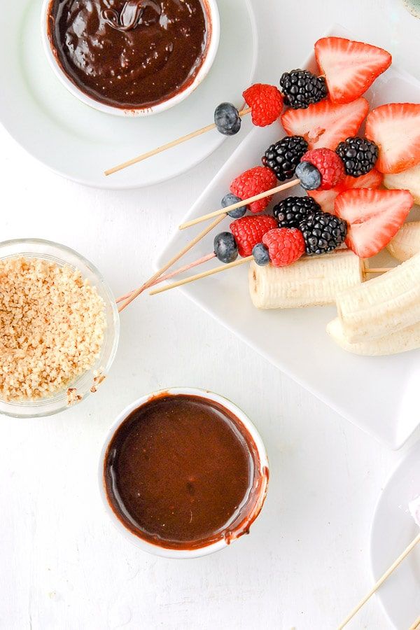 Chocolate Fondue made in the Slow Cooker is an easy recipe!