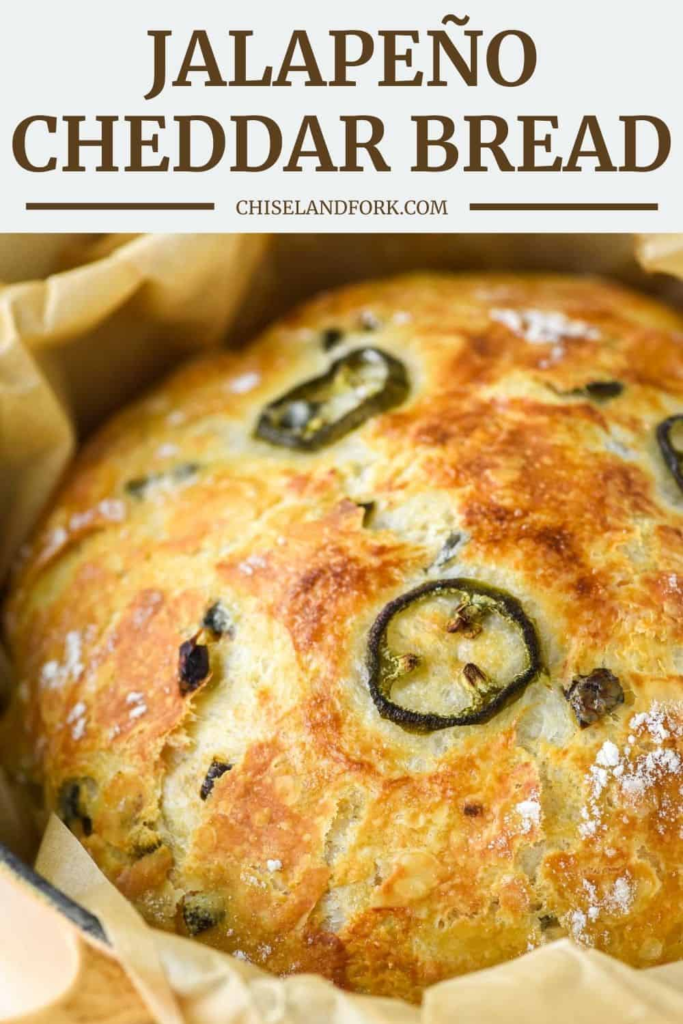 No-Knead Jalapeño Cheddar Bread Recipe - Chisel & Fork