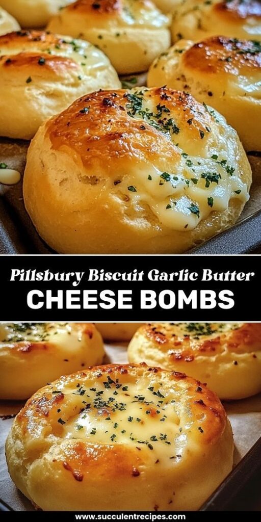 Pillsbury Biscuit Garlic Butter Cheese Bombs – The Ultimate Appetizer