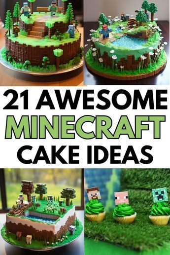 21 Minecraft Birthday Cake Ideas