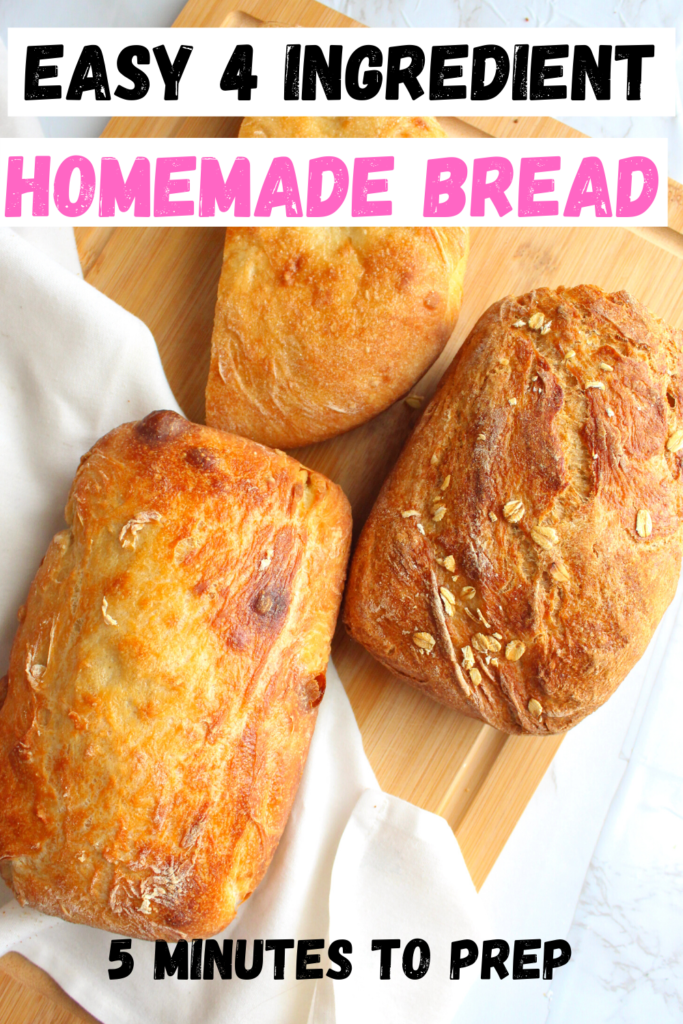 Easy, four ingredient homemade bread — Damn Tasty Vegan