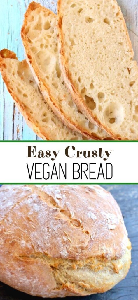 Easy Crusty Vegan Bread