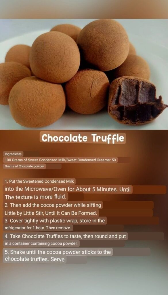 chocolate truffle recipe!