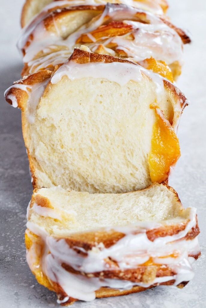 Peach Pull Apart Bread - Seasons and Suppers