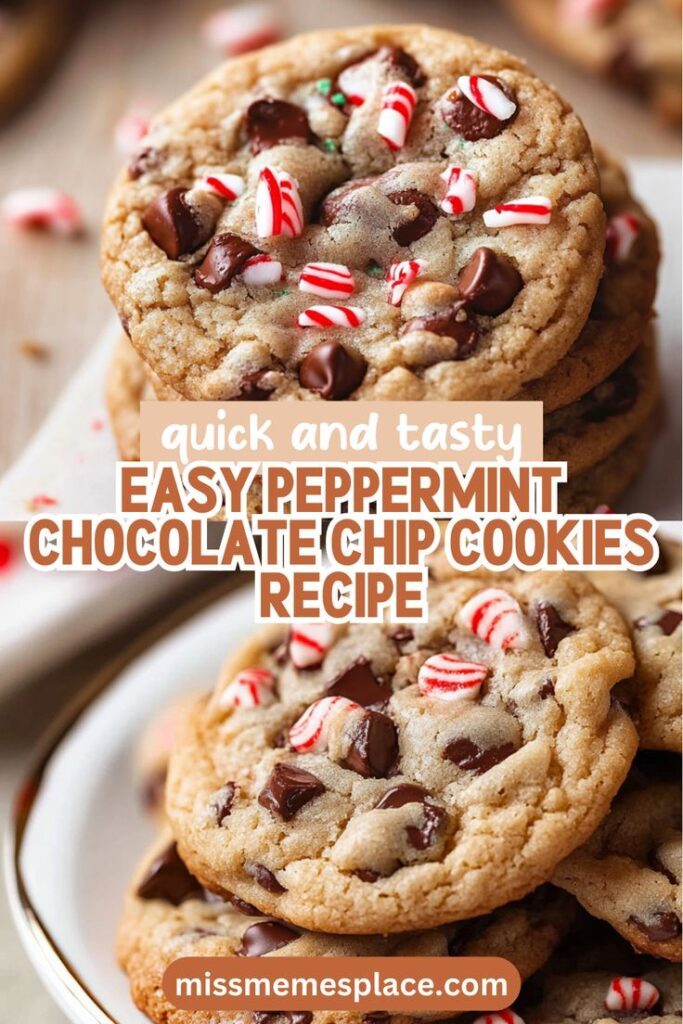 Easy Peppermint Chocolate Chip Cookies Recipe