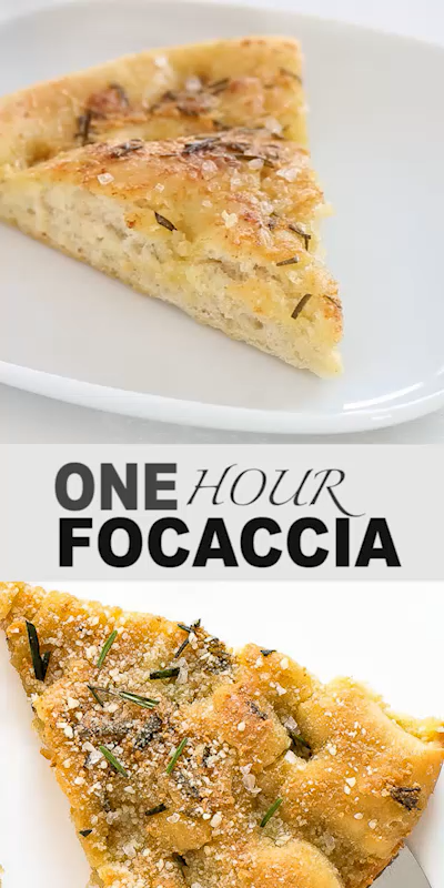 One Hour Focaccia Bread