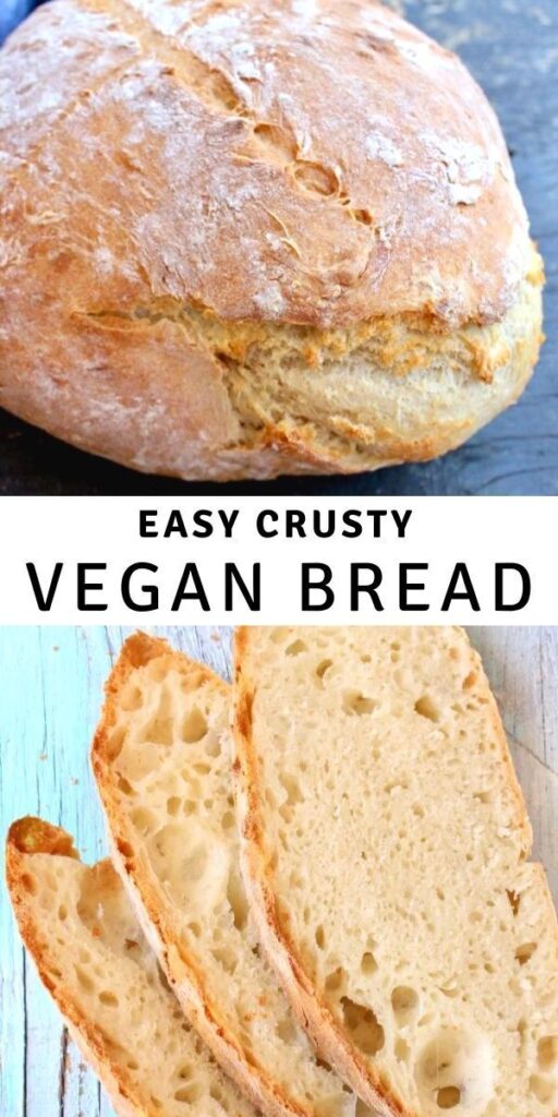 Easy Crusty Vegan Bread